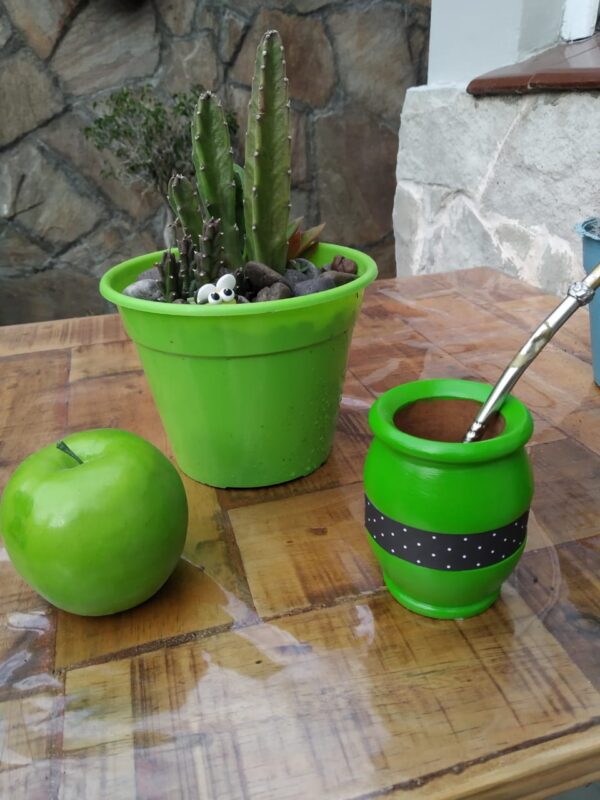Mate Calden de color con guarda pampa - Imagen 8